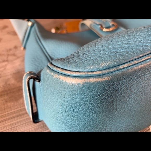 —SOLD ON INSTAGRAM—  Hermes Tsako bag in Blue jean - Picture 10 of 15